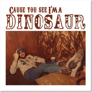 Dinosaur Hank Williams Jr Bocephus Western Southern Retro Posters and Art